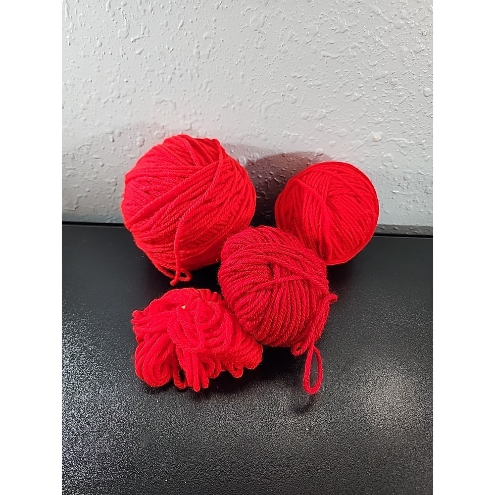 Mixed Lot Yarn 13oz‎ Shades of Red Knitting Crochet Craft Yarn